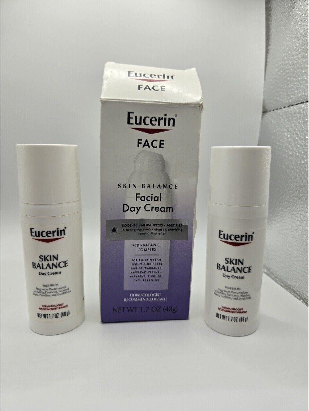 Eucerin Face Skin Balance Day Cream 1.7 Oz 2 Pack New